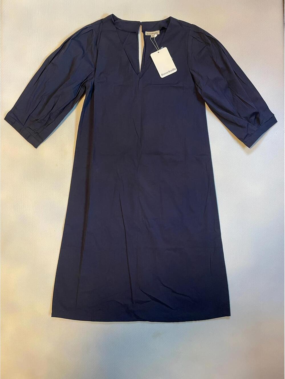 Fitzroy & Willa Navy Blue 3/4 Sleeve Dress XS NWT
